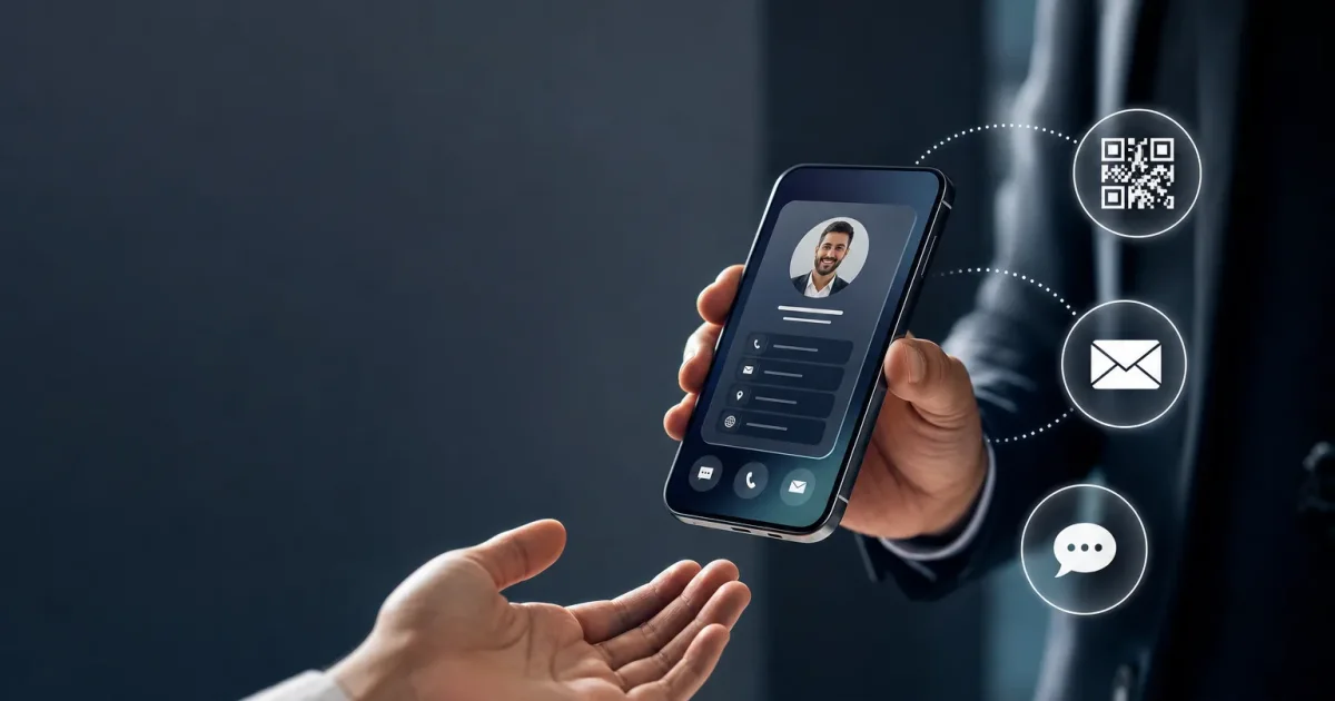 How to Share a Digital Business Card QR Email and Chat