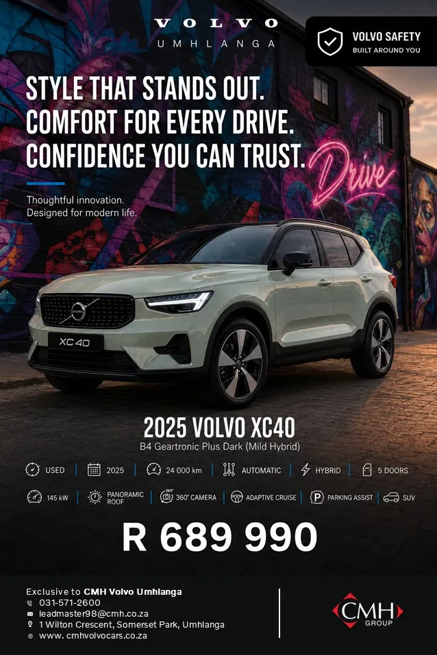 2025 Volvo XC40 B4 Geartronic Plus Dark