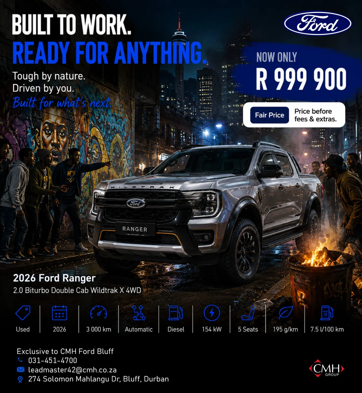 2026 Ford Ranger 2.0 Biturbo Double Cab Wildtrak X 4WD
