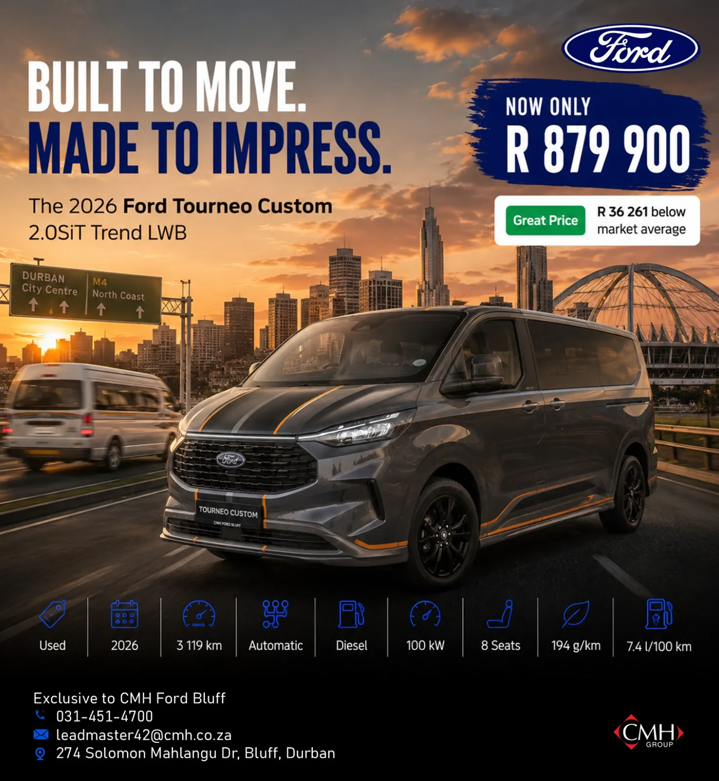 2026 Ford Tourneo Custom 2.0SiT Trend LWB