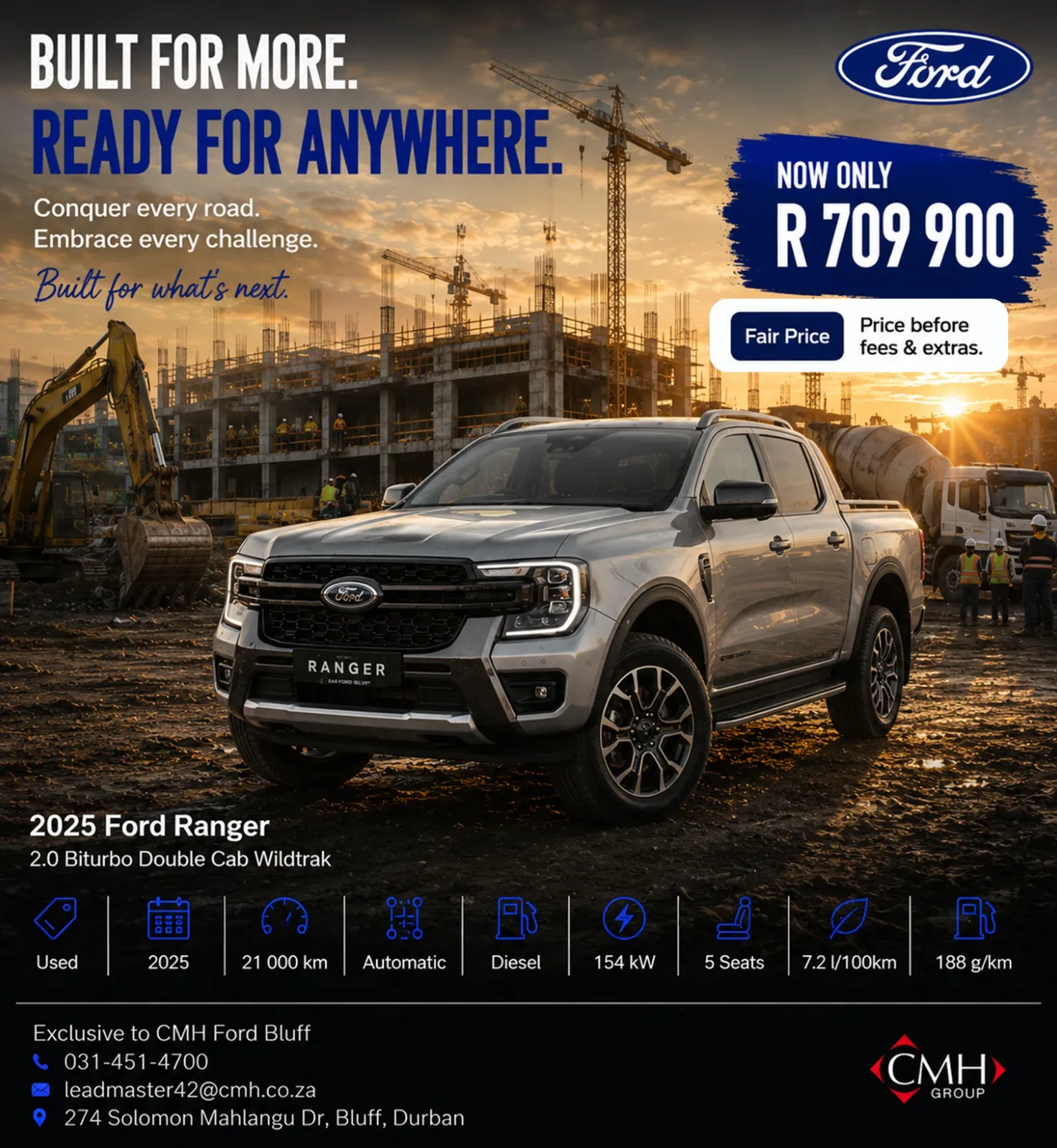 2025 Ford Ranger 2.0 Biturbo Double Cab Wildtrak