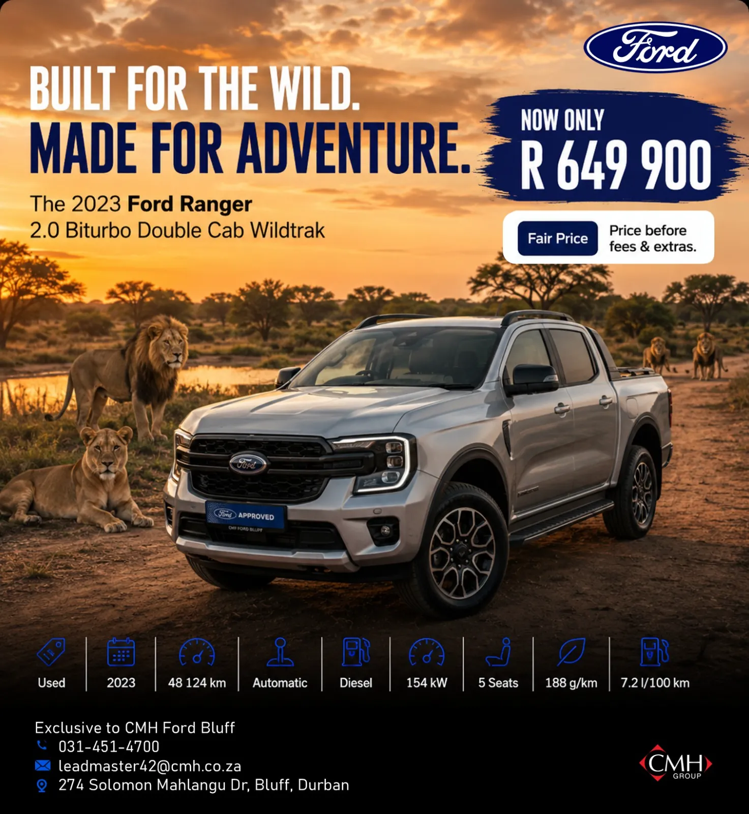 2023 Ford Ranger 2.0 Biturbo Double Cab Wildtrak