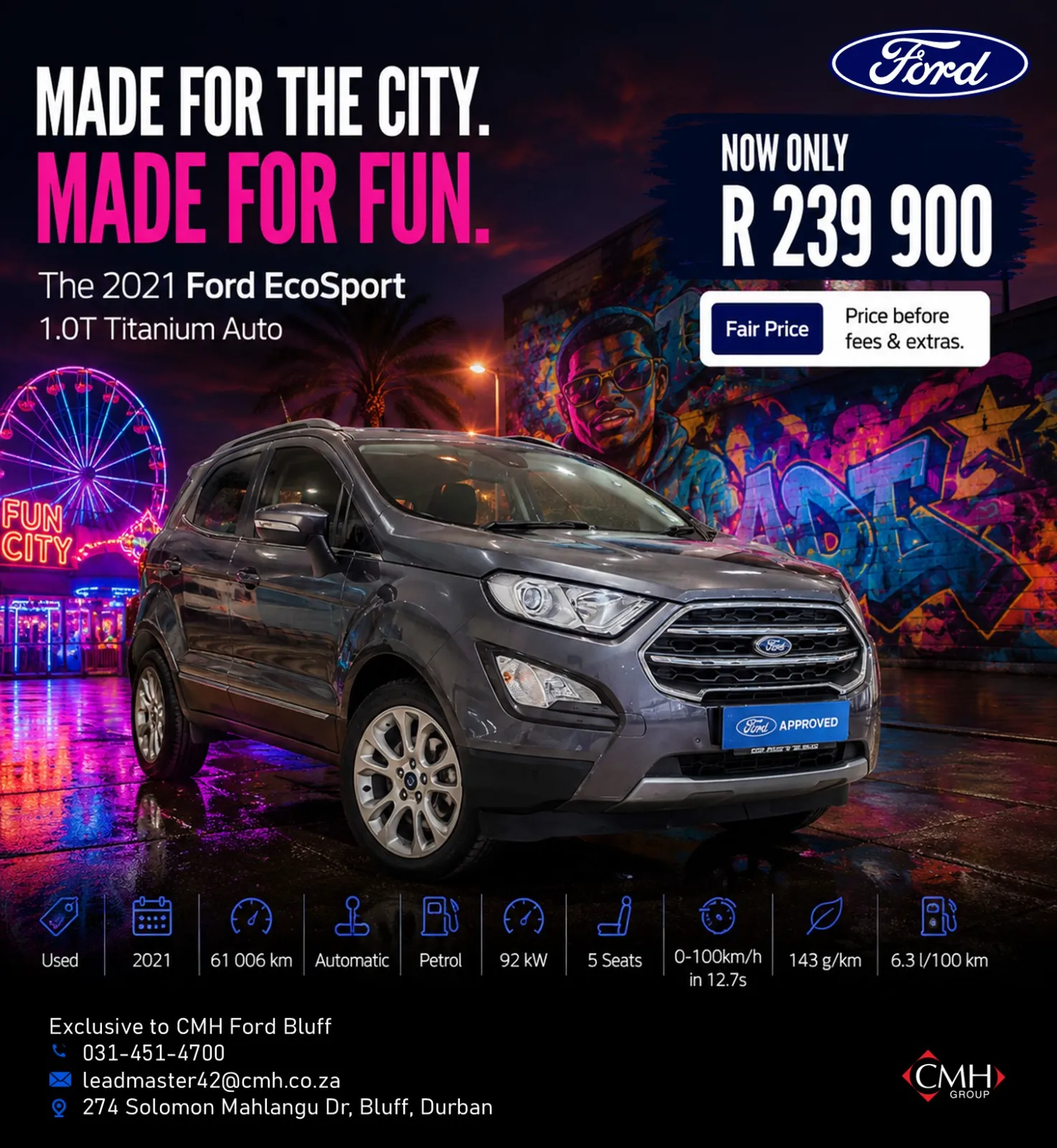 2021 Ford EcoSport 1.0T Titanium Auto