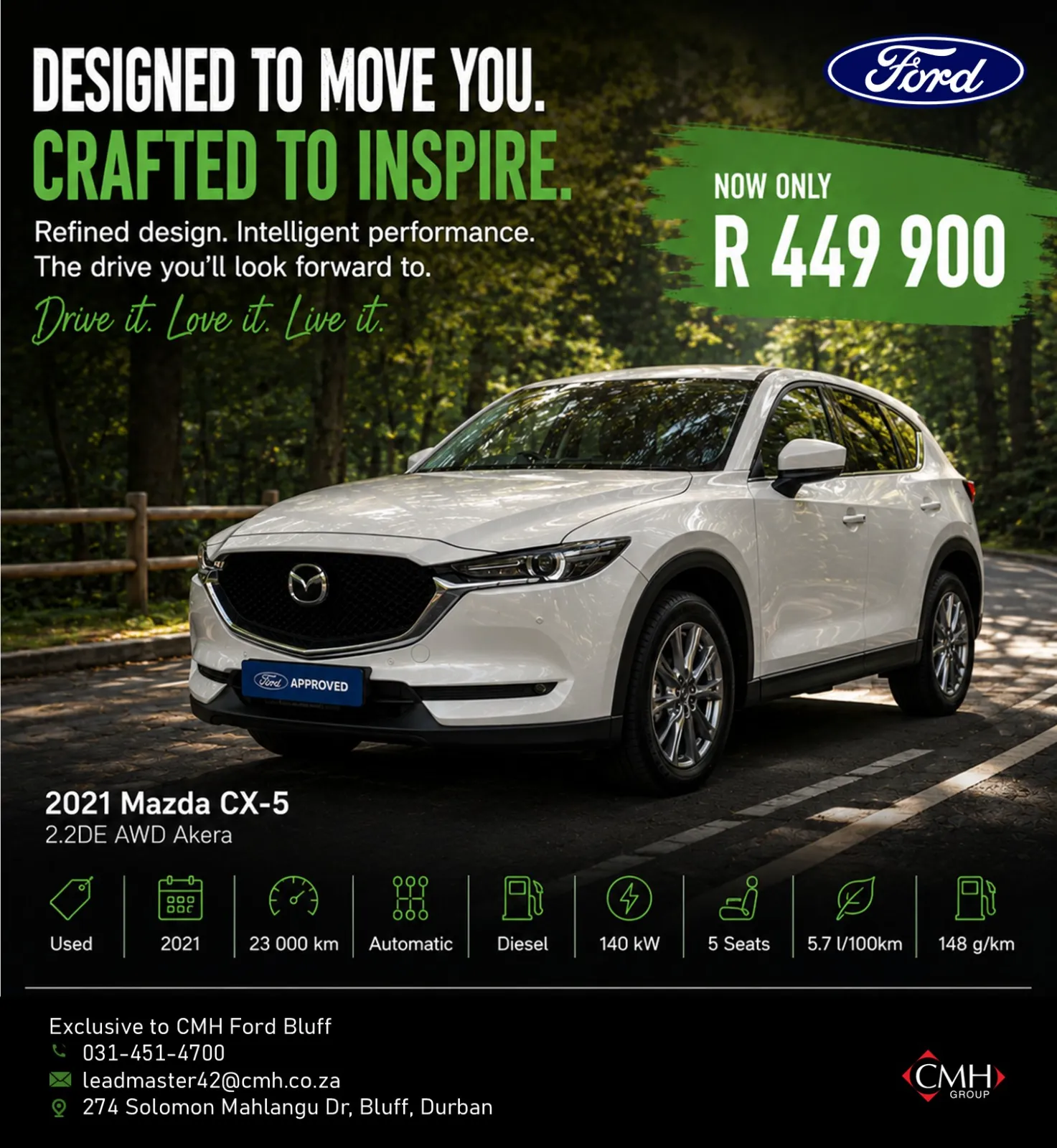 2021 Mazda CX-5 2.2DE AWD Akera