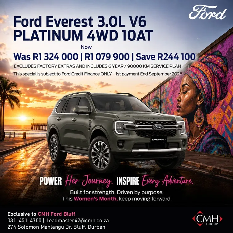 Ford Everest 3.0L V6 Platinum 4WD 10AT