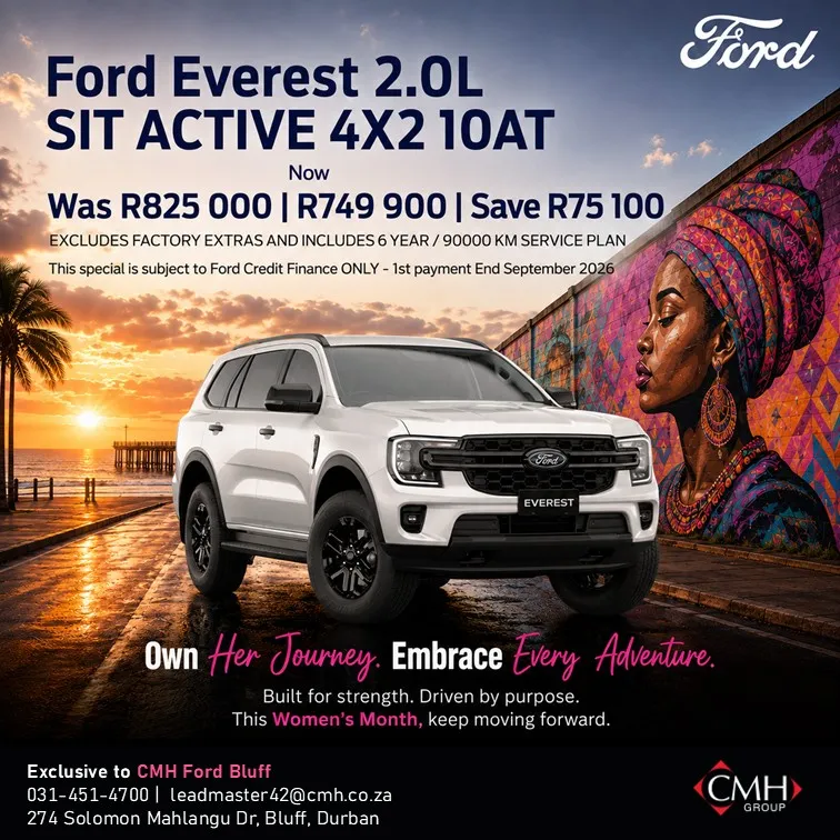 Ford Everest 2.0L SiT Active 4x2 10AT