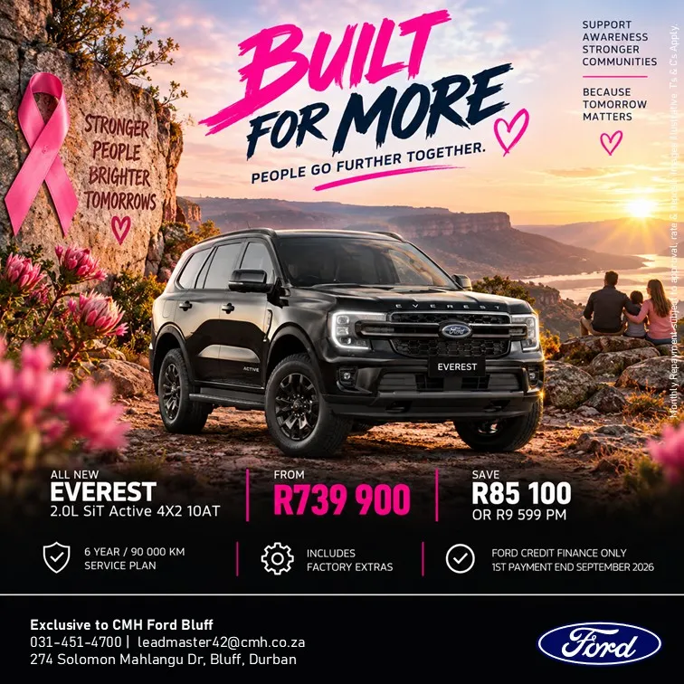 Ford Everest 2.0L SiT Active 4x2 10AT