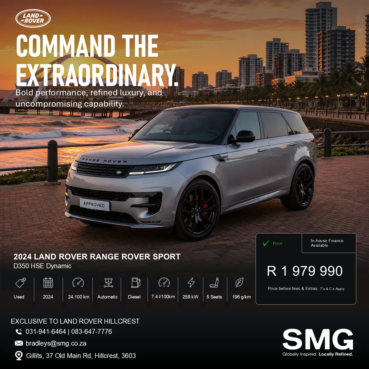 Luxury SUV promotional advertisement