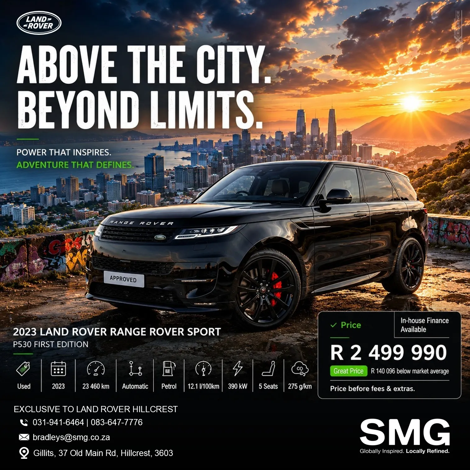 Luxury SUV promotional advertisement