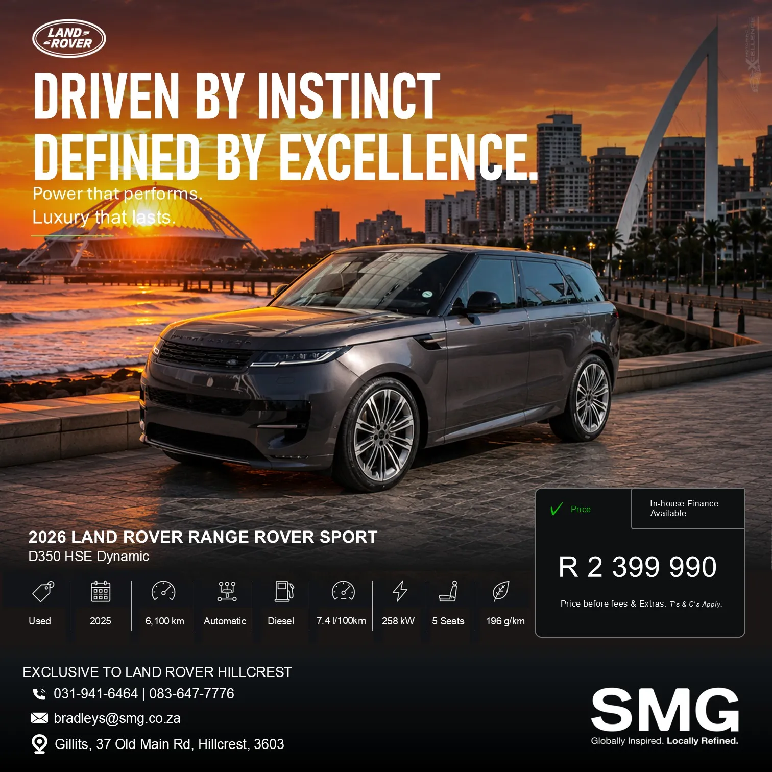 Luxury SUV promotional advertisement