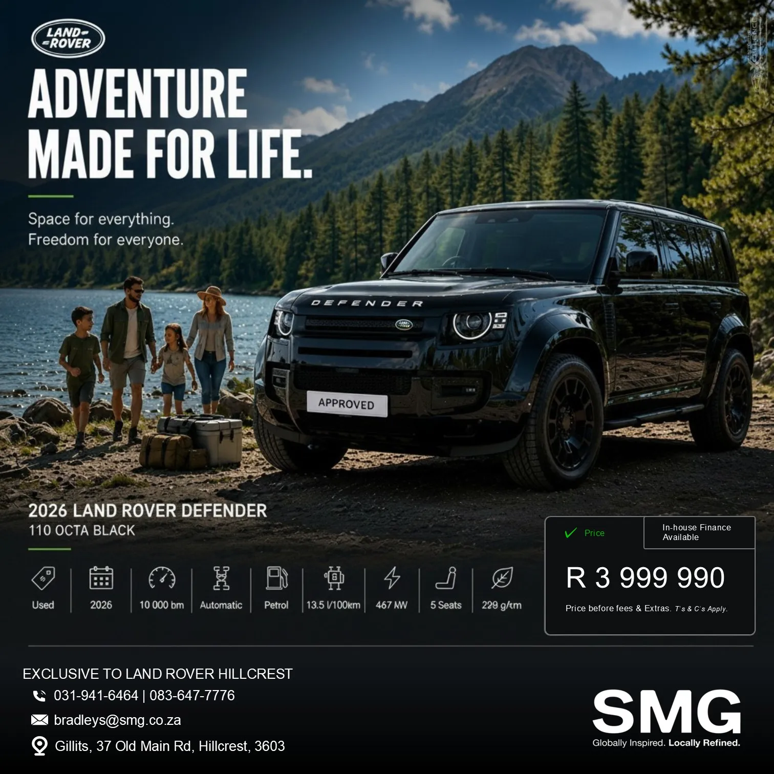 Land Rover Defender promotional advertisement