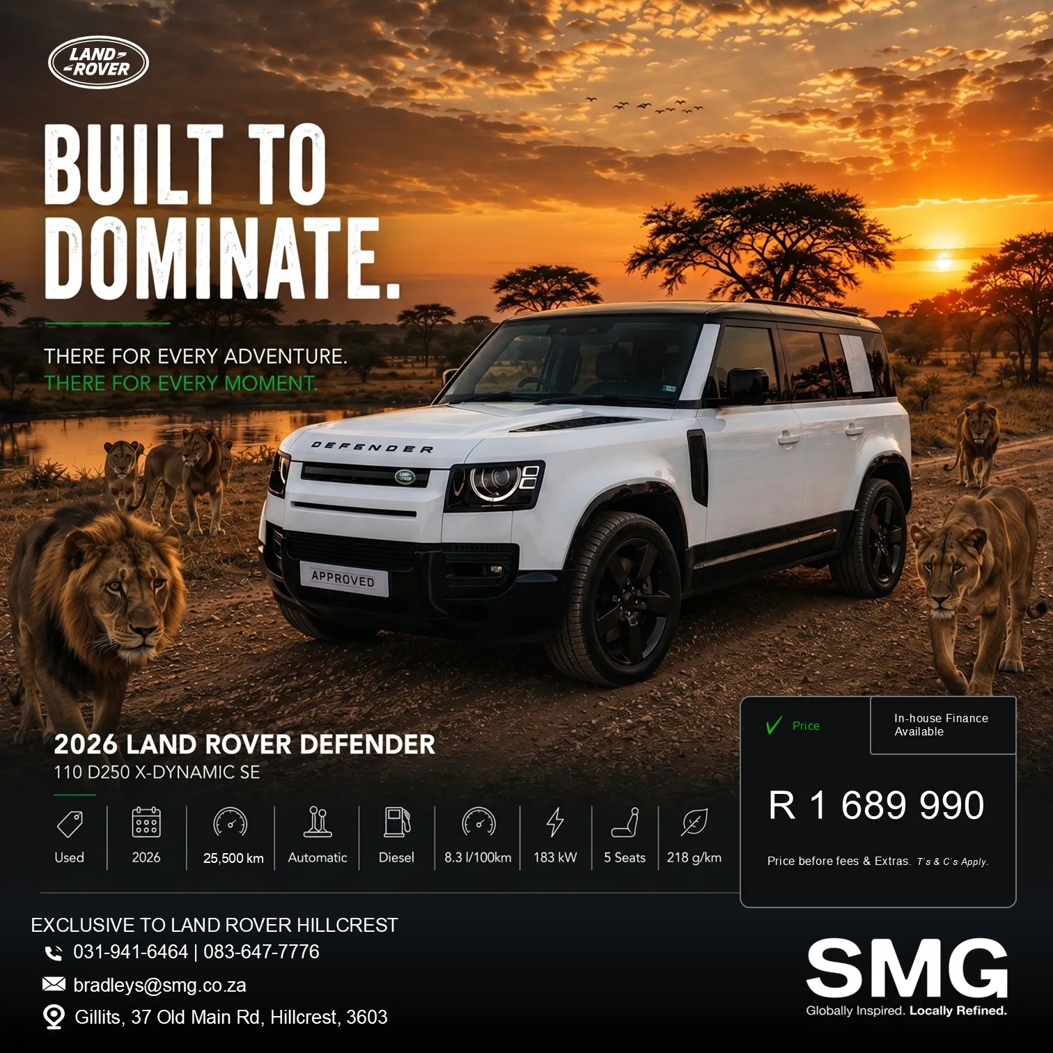 Luxury SUV promotional advertisement