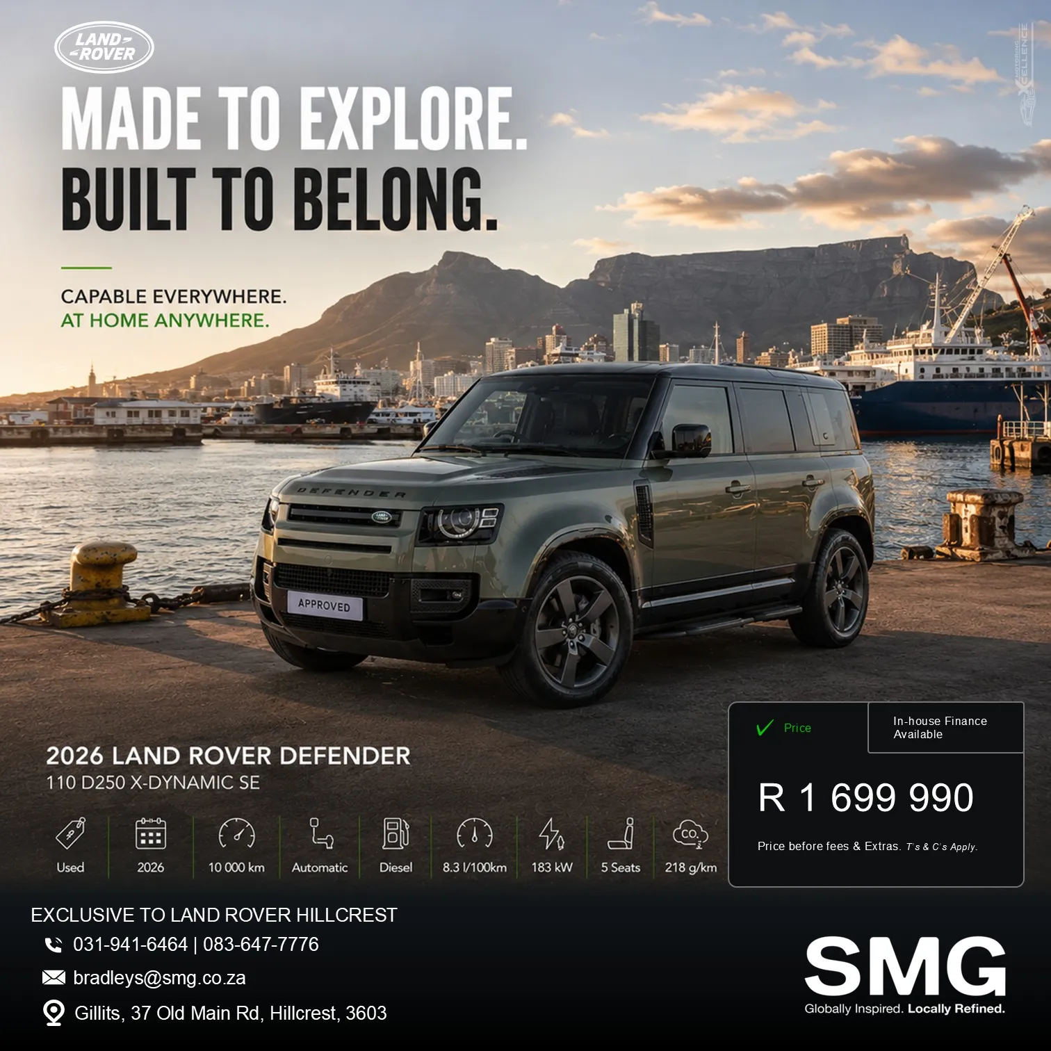 SUV promotional advertisement
