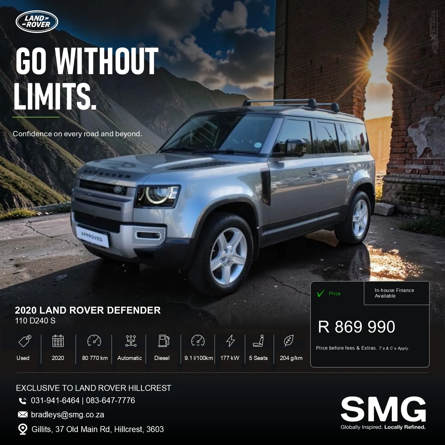 2020 Land Rover Defender 110 D240 S