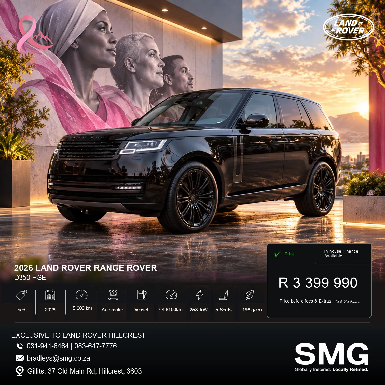 2026 Land Rover Range Rover D350 HSE