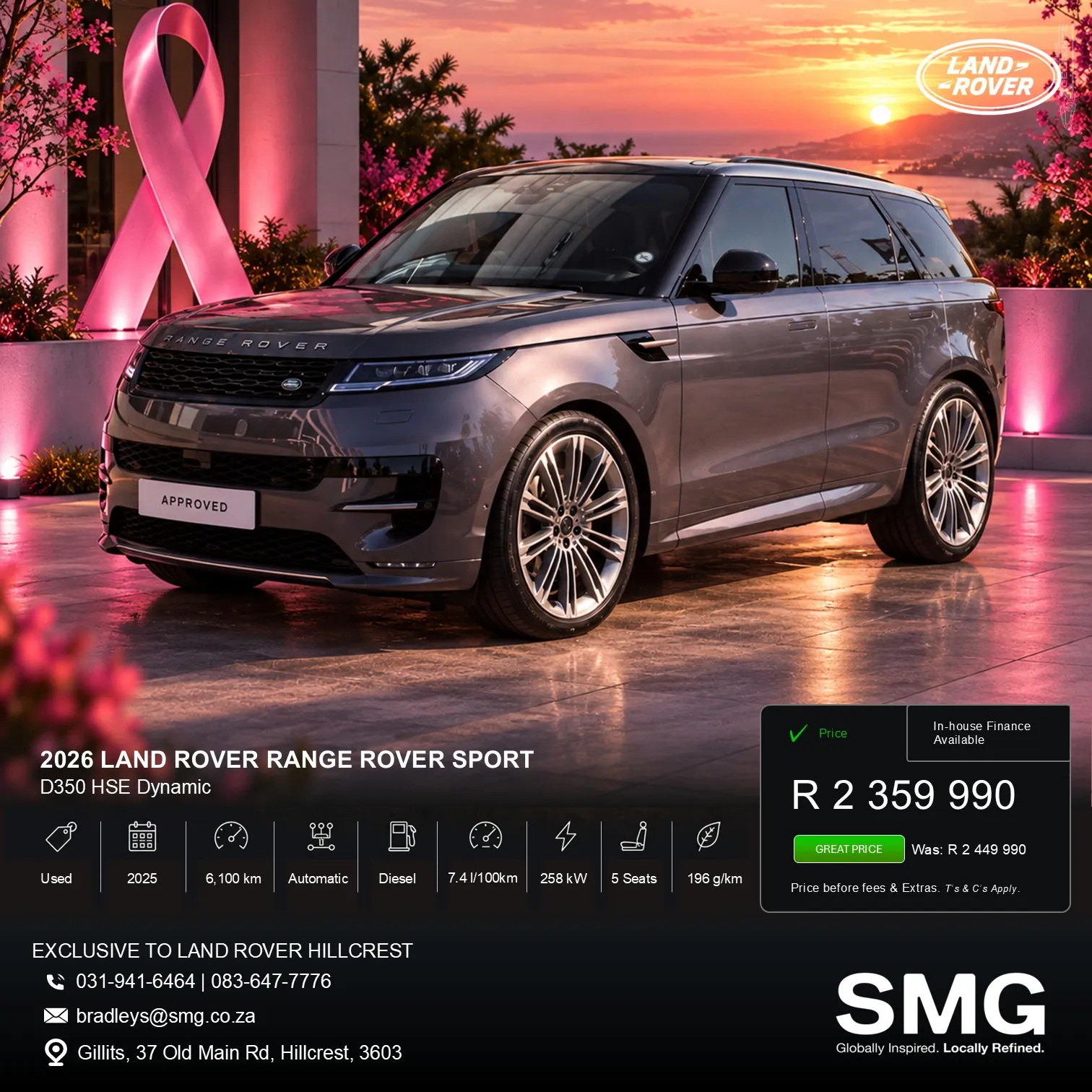 2026 Land Rover Range Rover Sport D350 HSE Dynamic