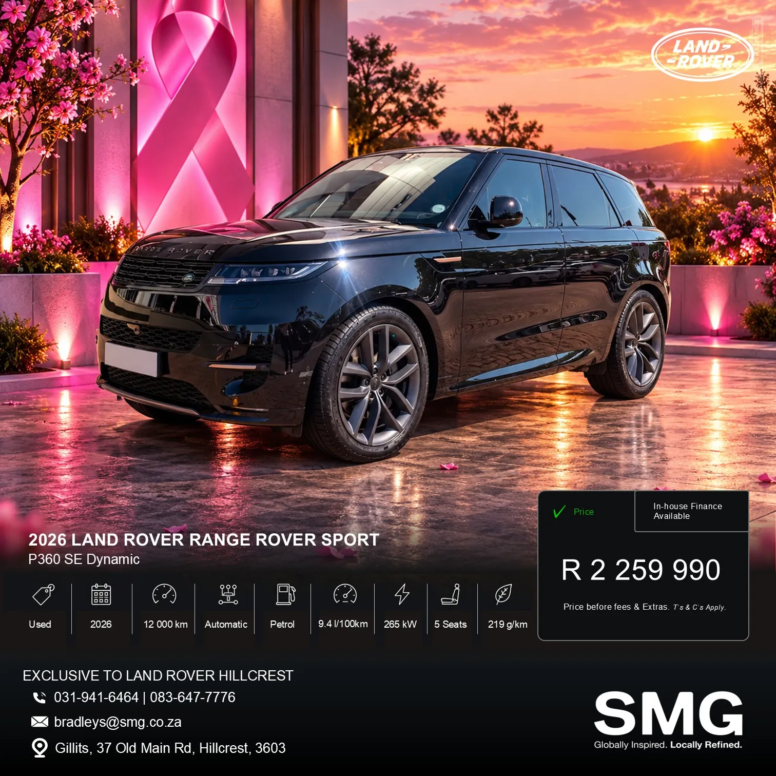 2026 Land Rover Range Rover Sport P360 SE Dynamic