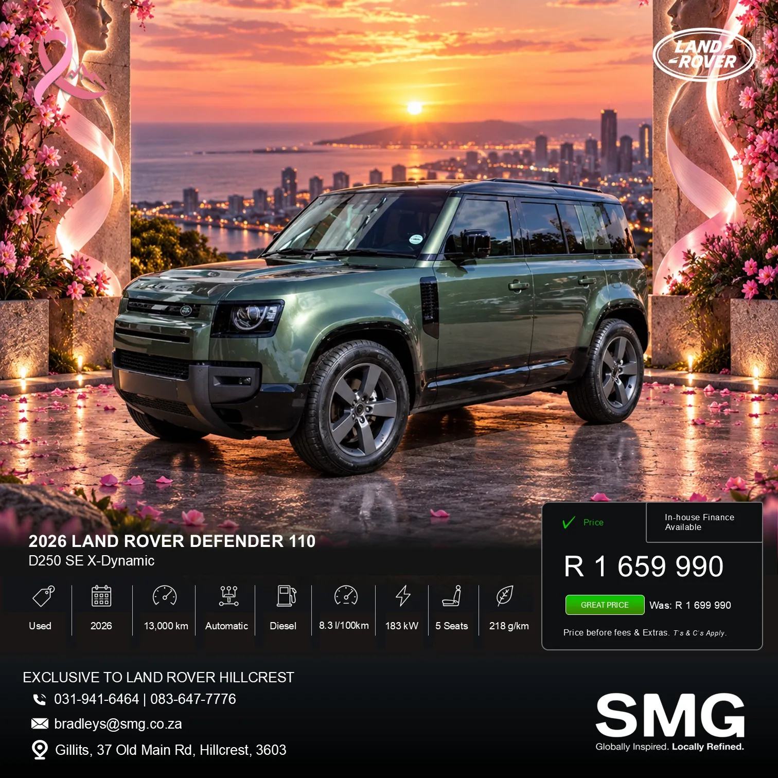 2026 Land Rover Defender 110 D250 SE X-Dynamic