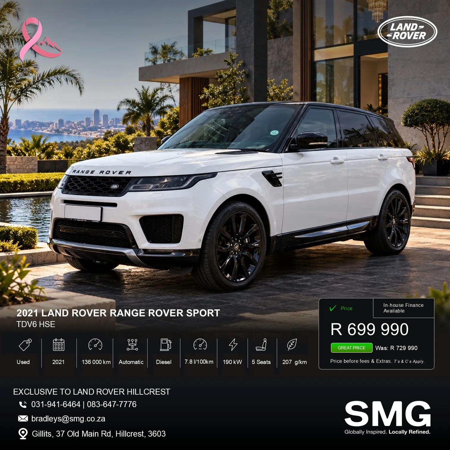 2021 Land Rover Range Rover Sport TDV6 HSE