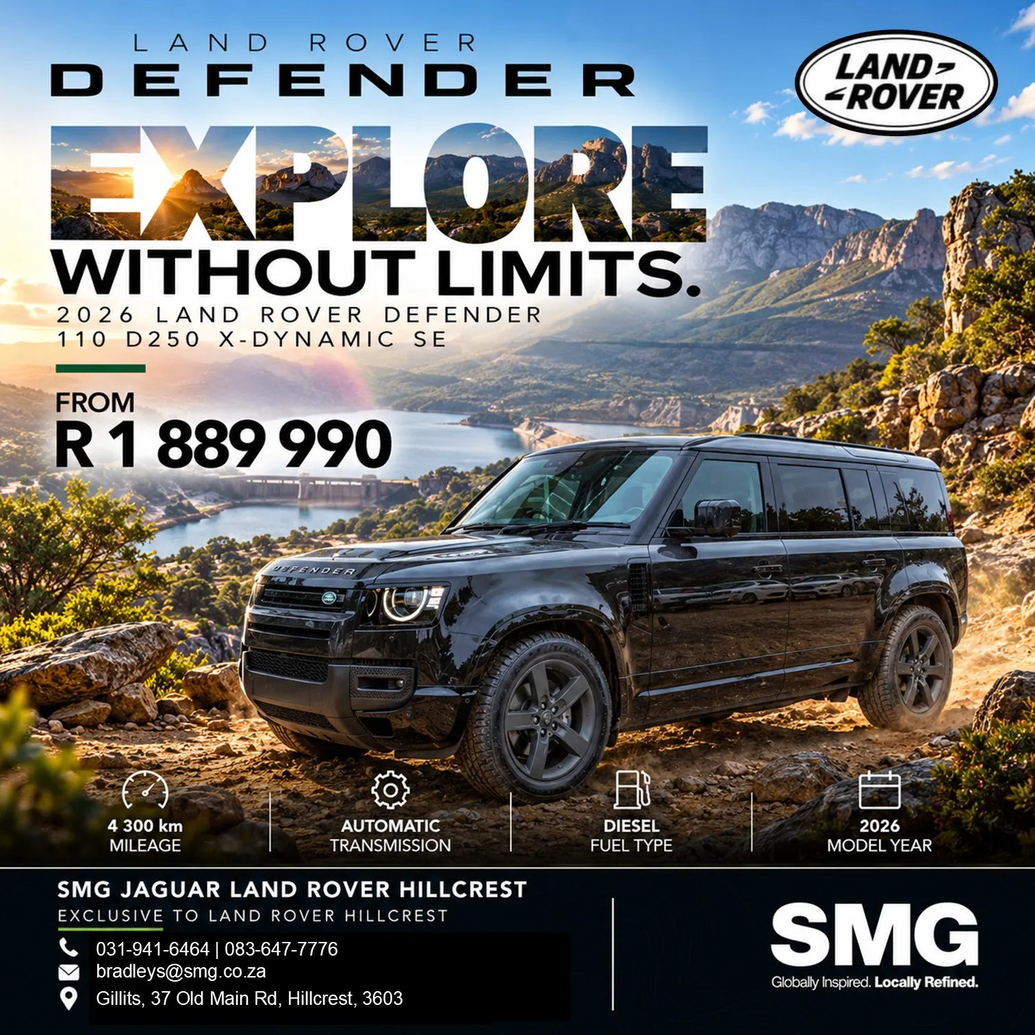 2026 Land Rover Defender 110 D250 X-Dynamic SE
