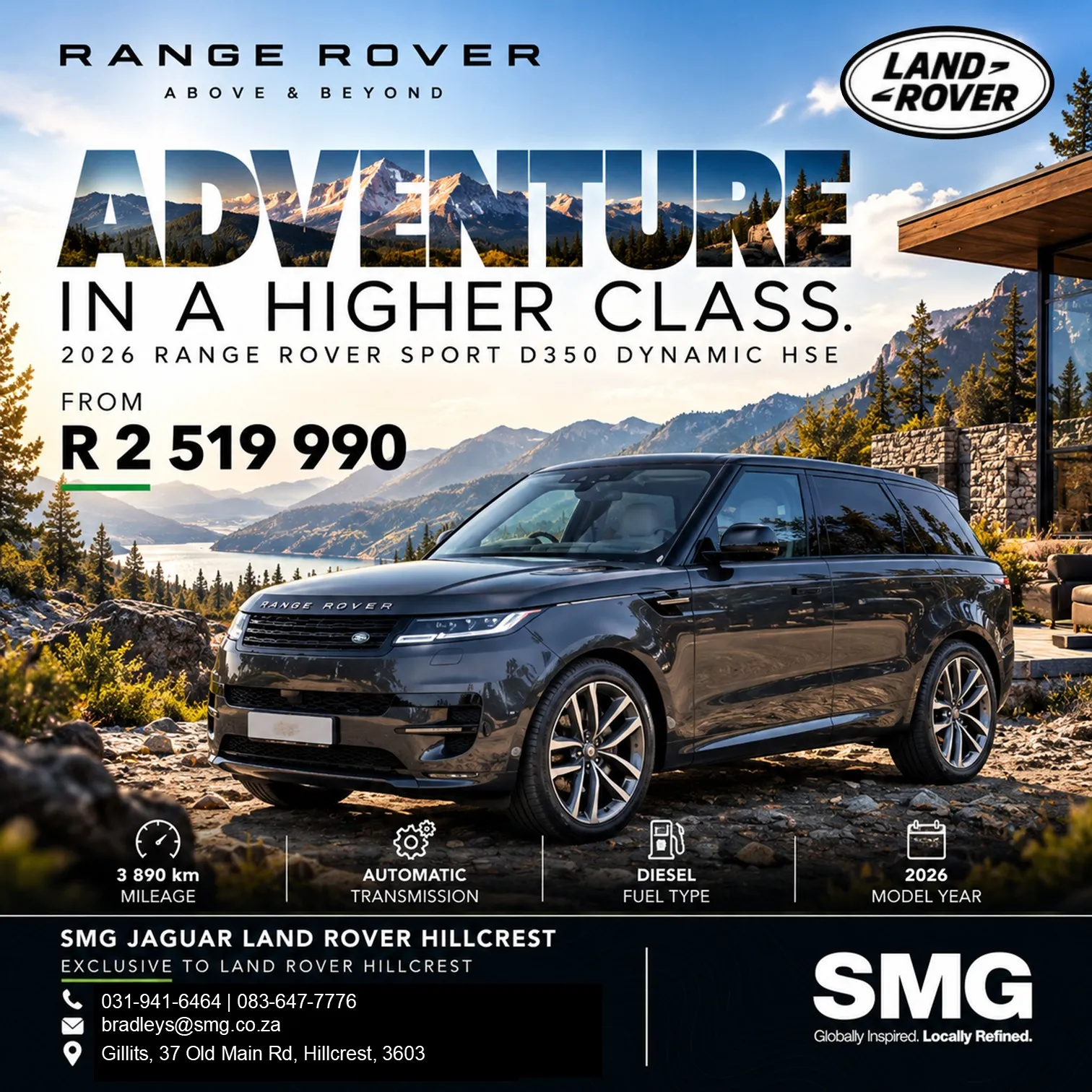 2026 Range Rover Sport D350 Dynamic HSE