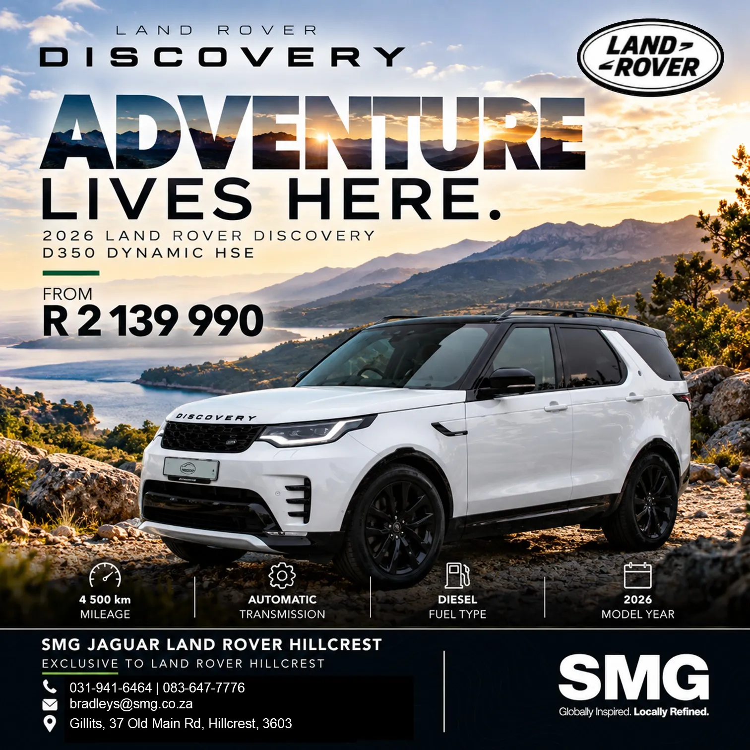 2026 Land Rover Discovery D350 Dynamic HSE