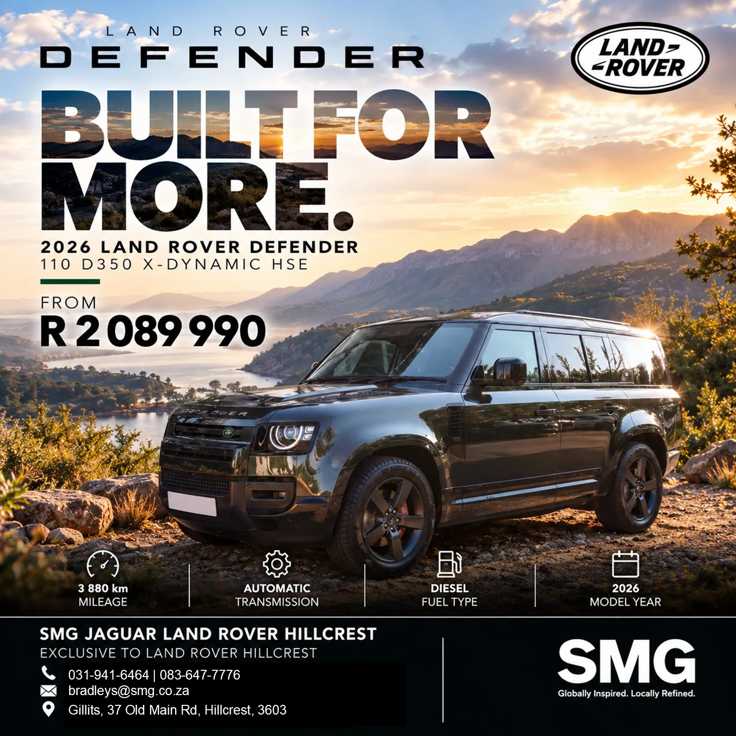 2026 Land Rover Defender 110 D350 X-Dynamic HSE