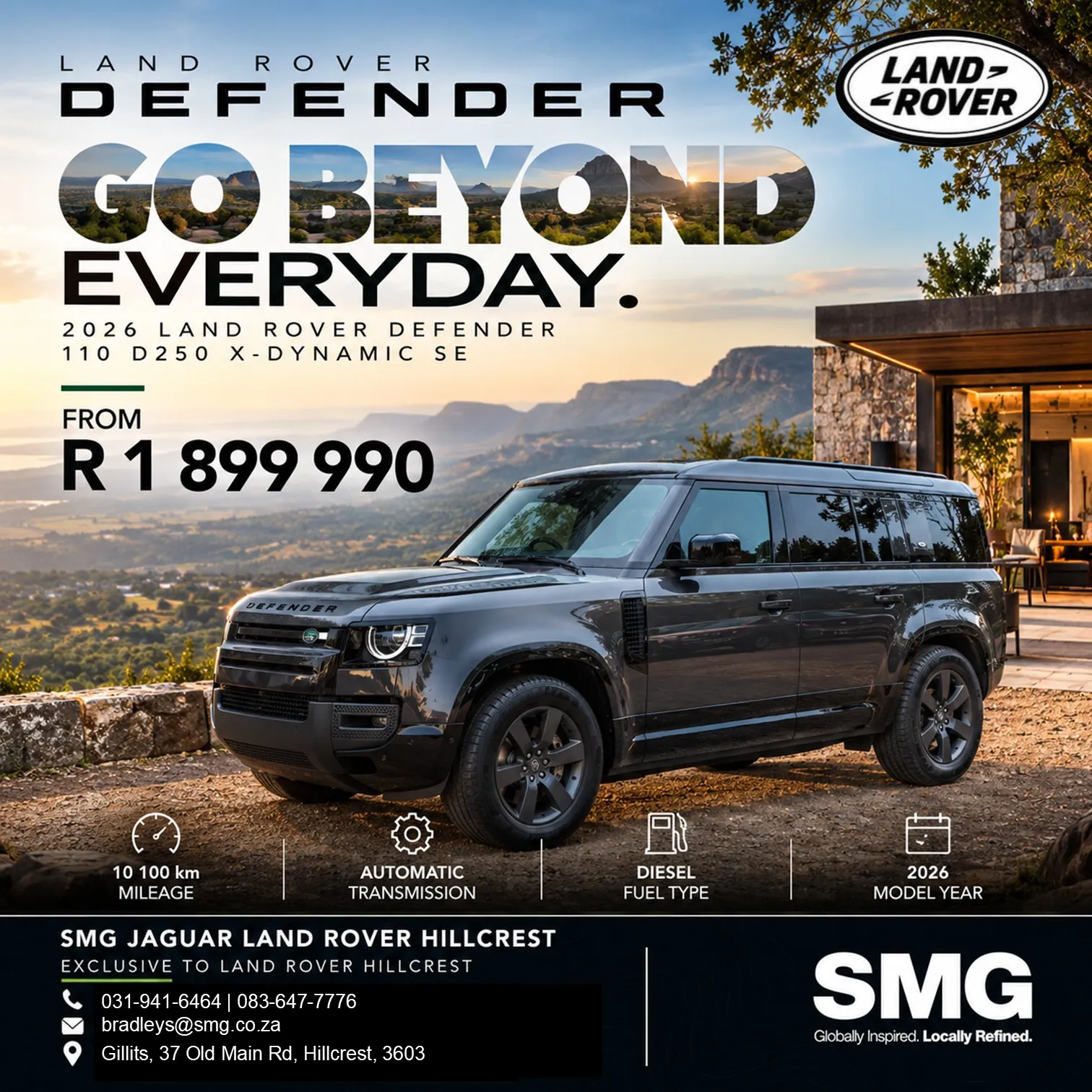 2026 Land Rover Defender 110 D250 X-Dynamic SE