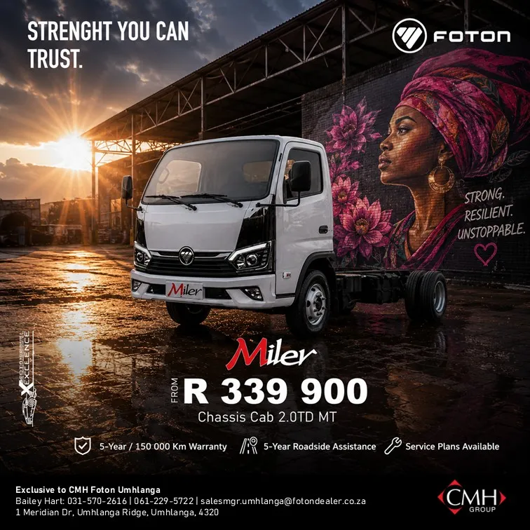 Foton Miler Chassis Cab 2.0TD MT