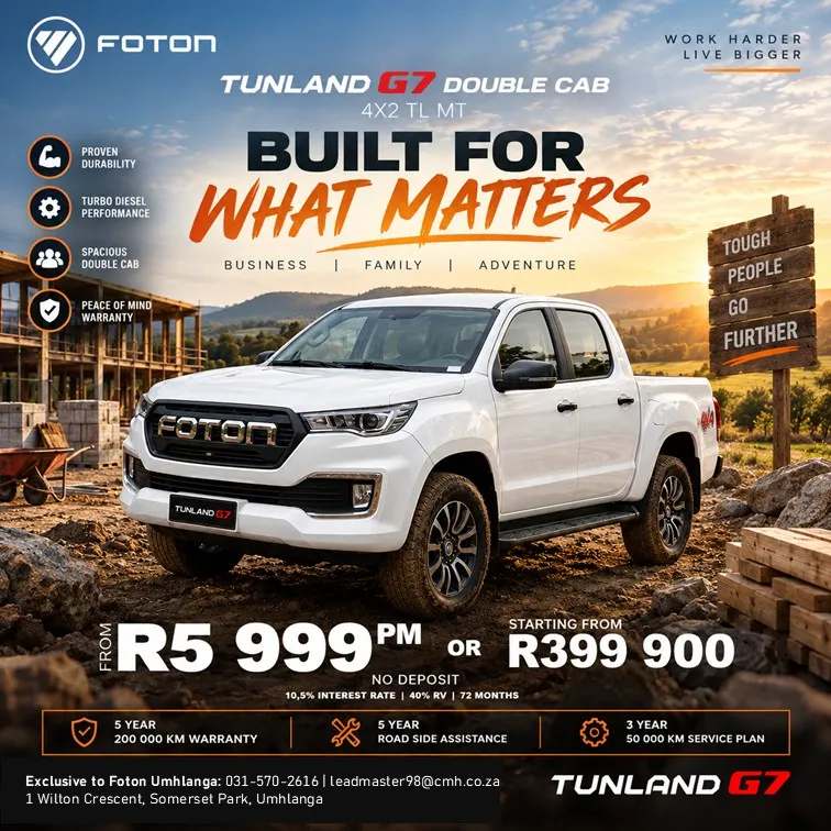 Foton Tunland G7 Double Cab 4x2 TL MT