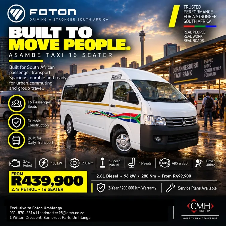 Foton Asambe Taxi 16 Seater