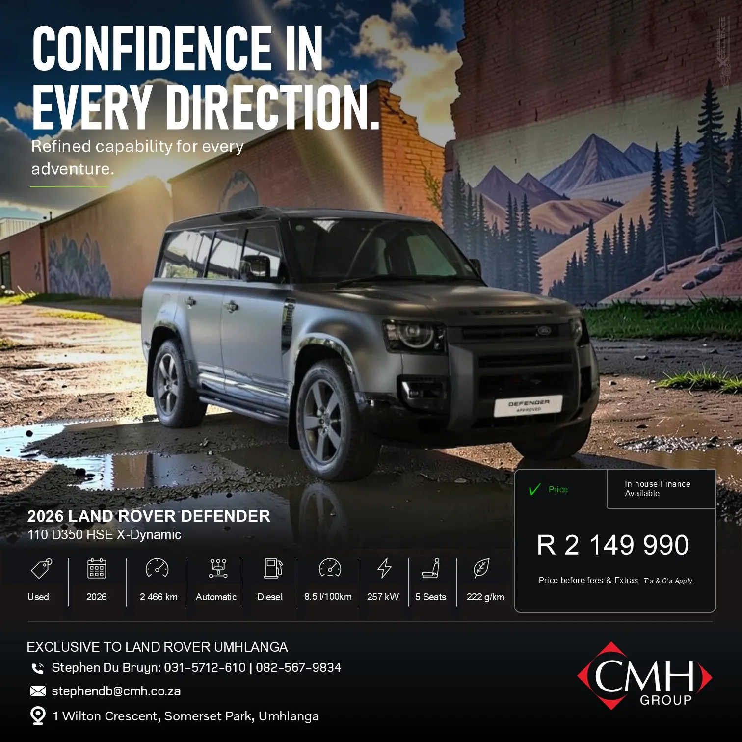 Luxury SUV promotional advertisement