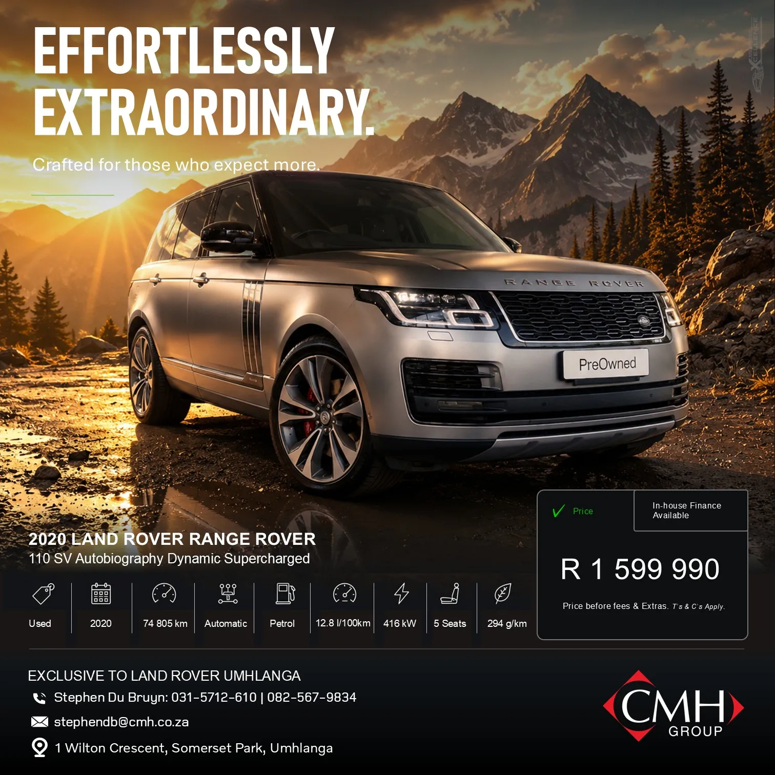 2020 Land Rover Range Rover 110 SV Autobiography Dynamic Supercharged
