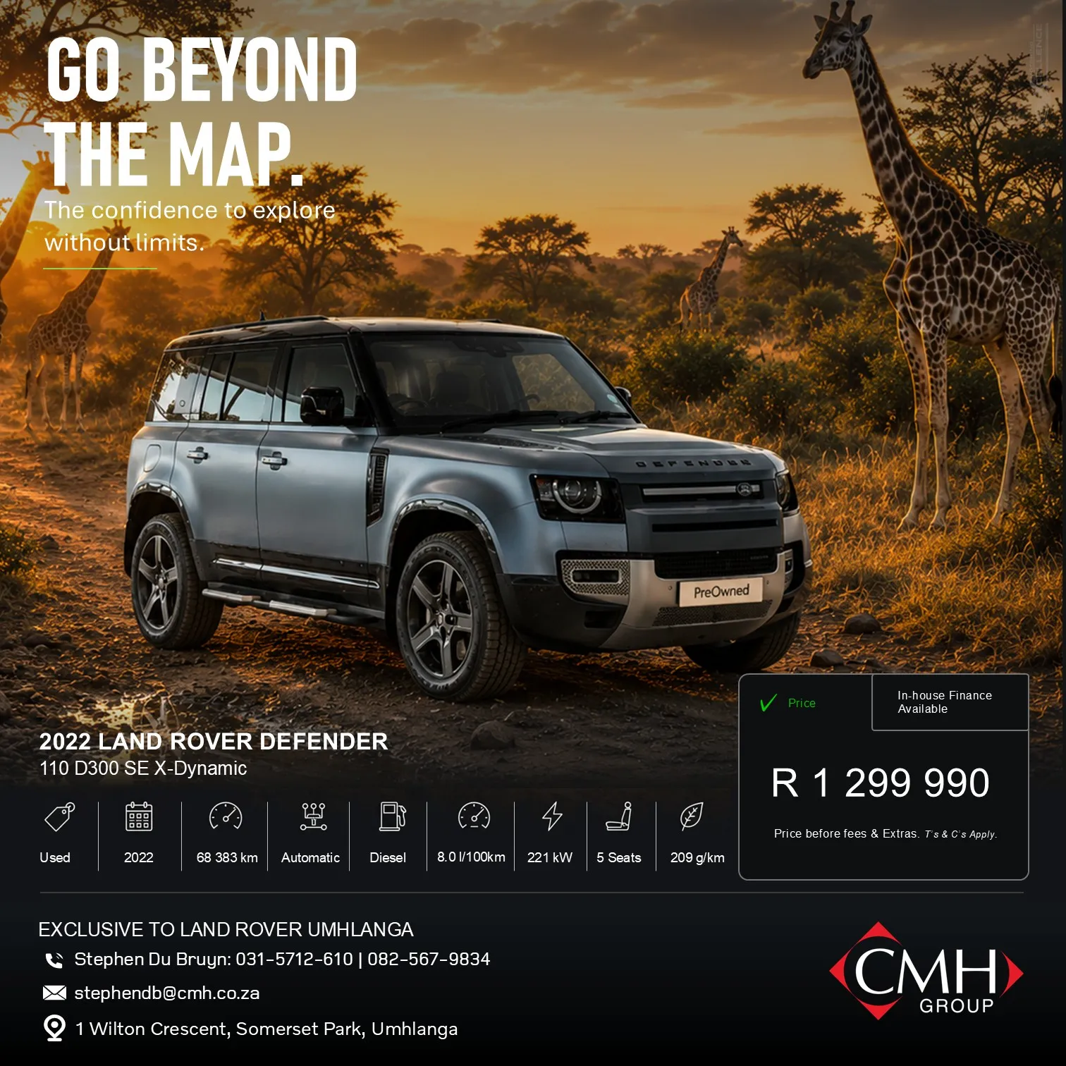 SUV promotional advertisement