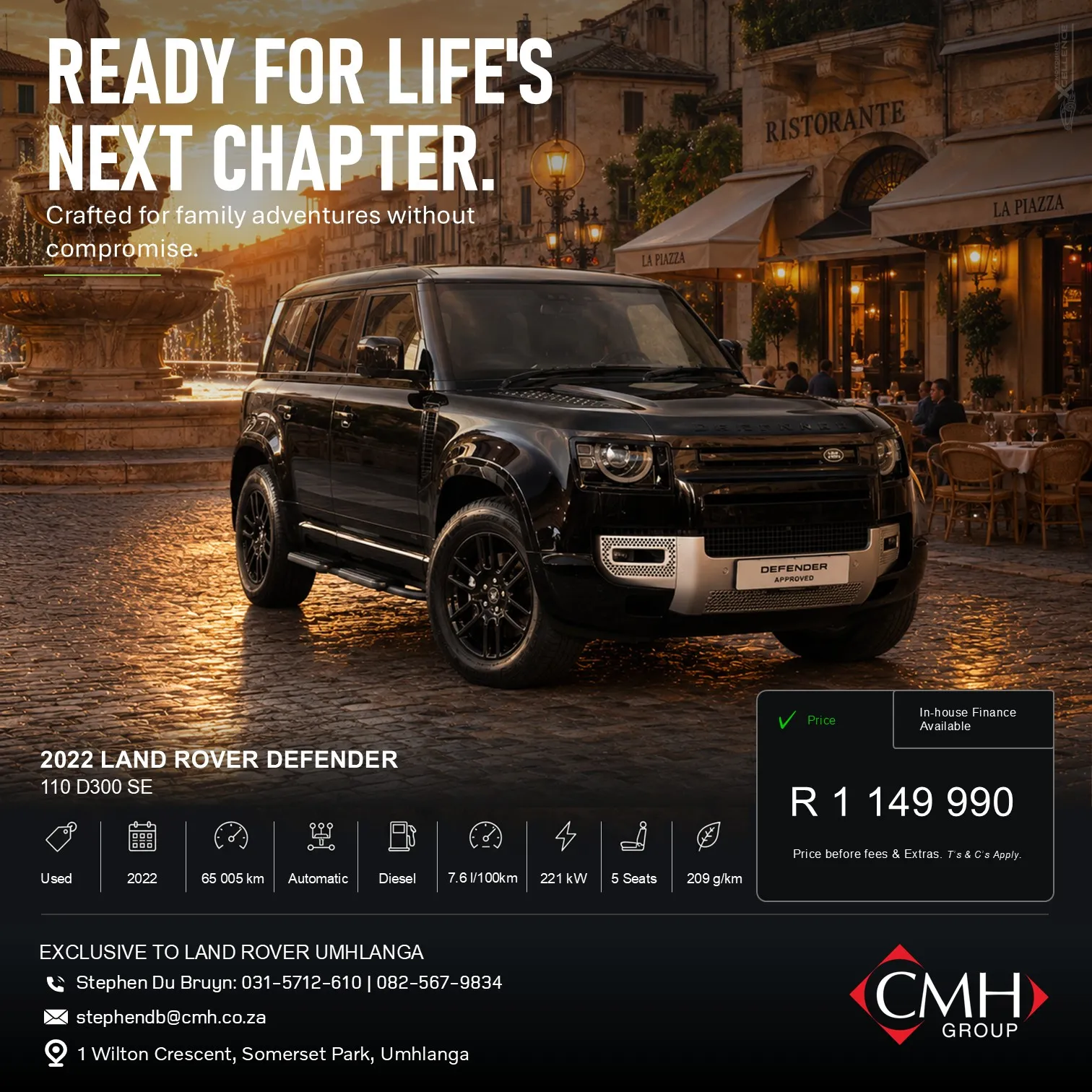 2022 Land Rover Defender advertisement