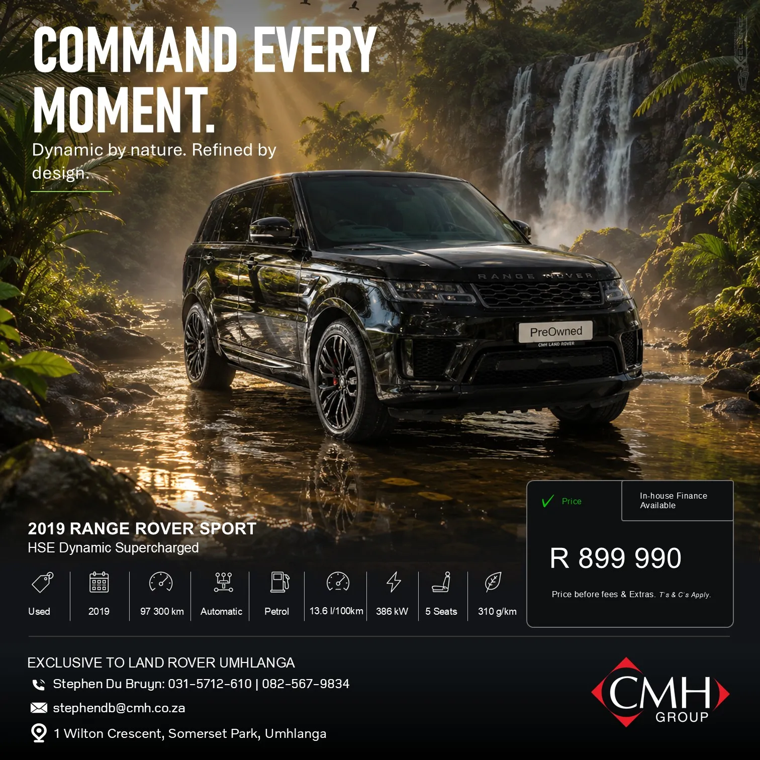 Luxury SUV promotional graphic