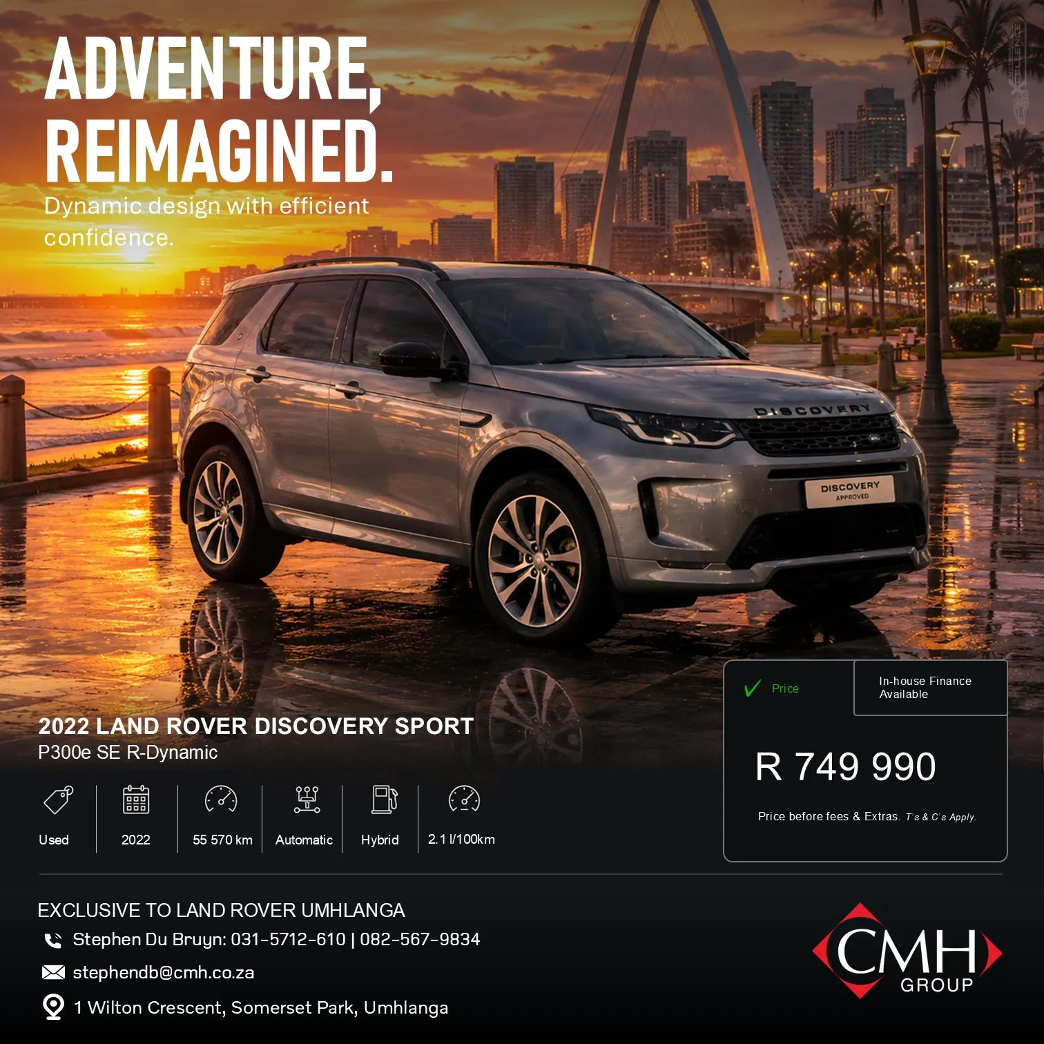 Silver SUV promotional advertisement