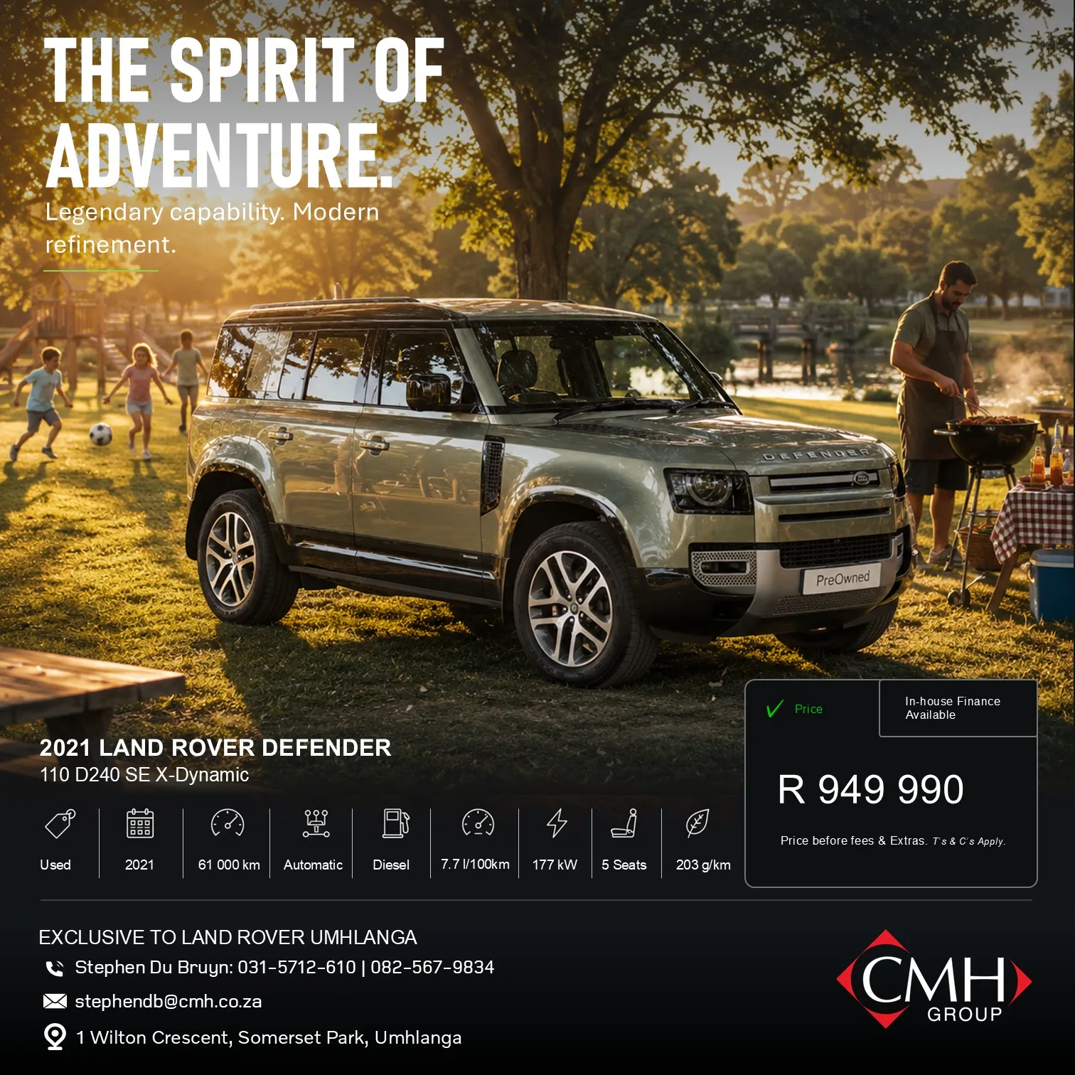 Luxury SUV promotional advertisement