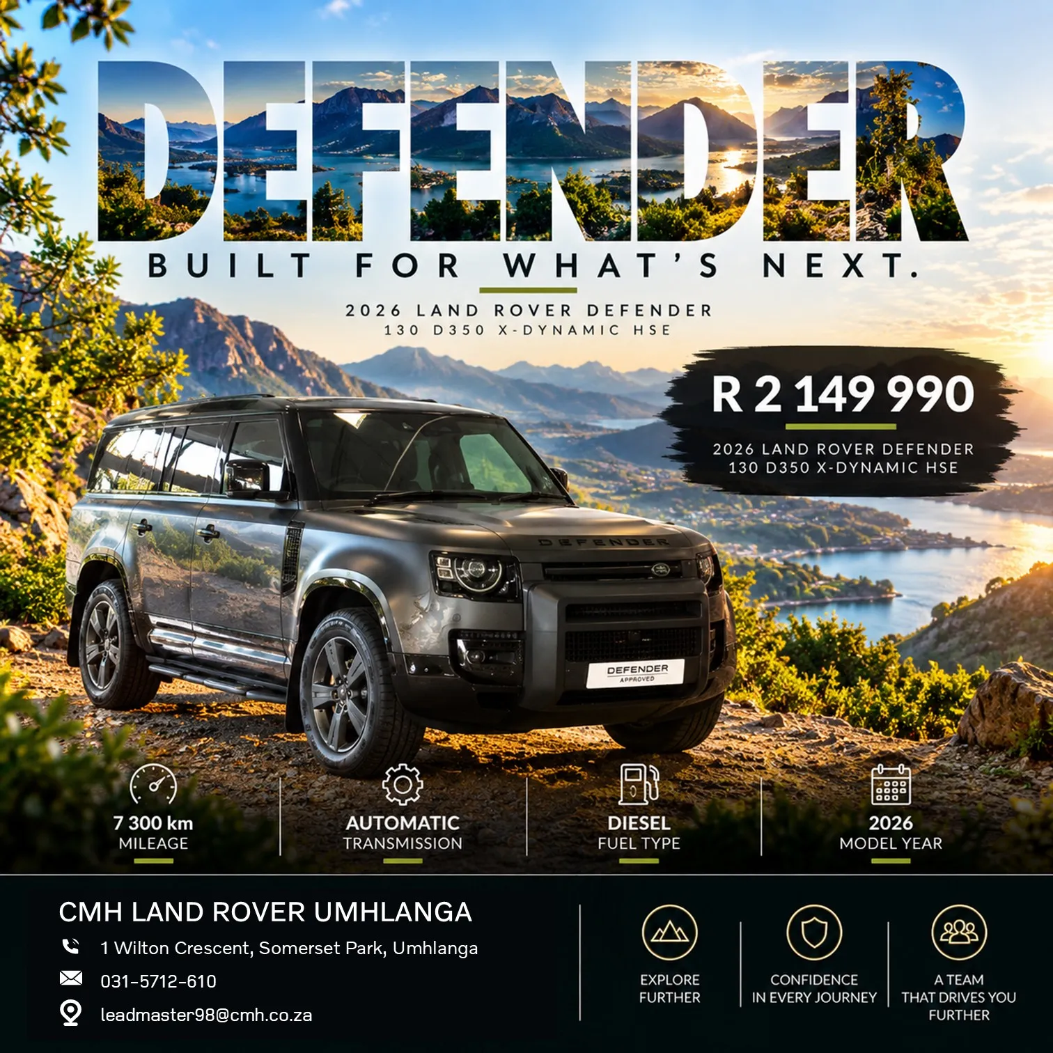 2026 Land Rover Defender 130 D350 X-Dynamic HSE