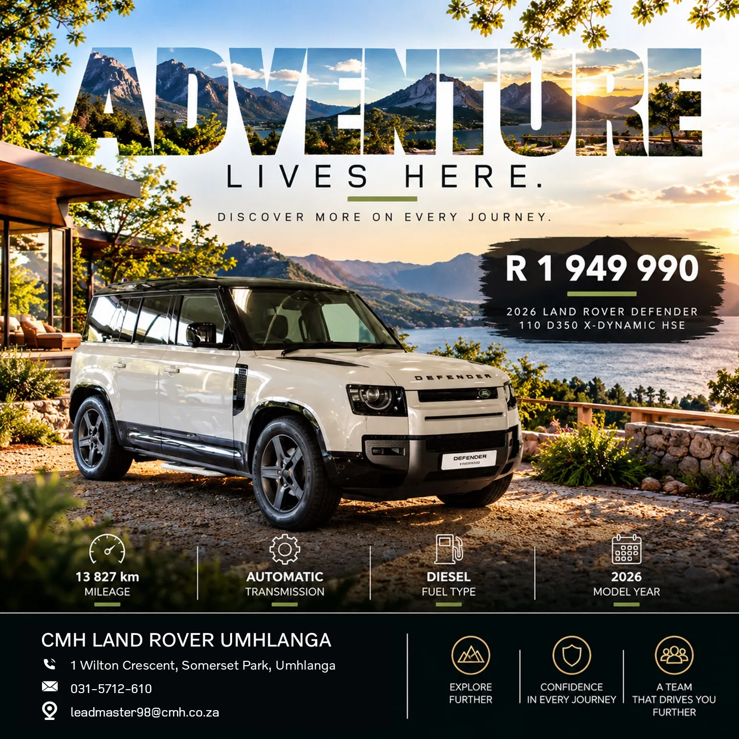 2026 Land Rover Defender 110 D350 X-Dynamic HSE