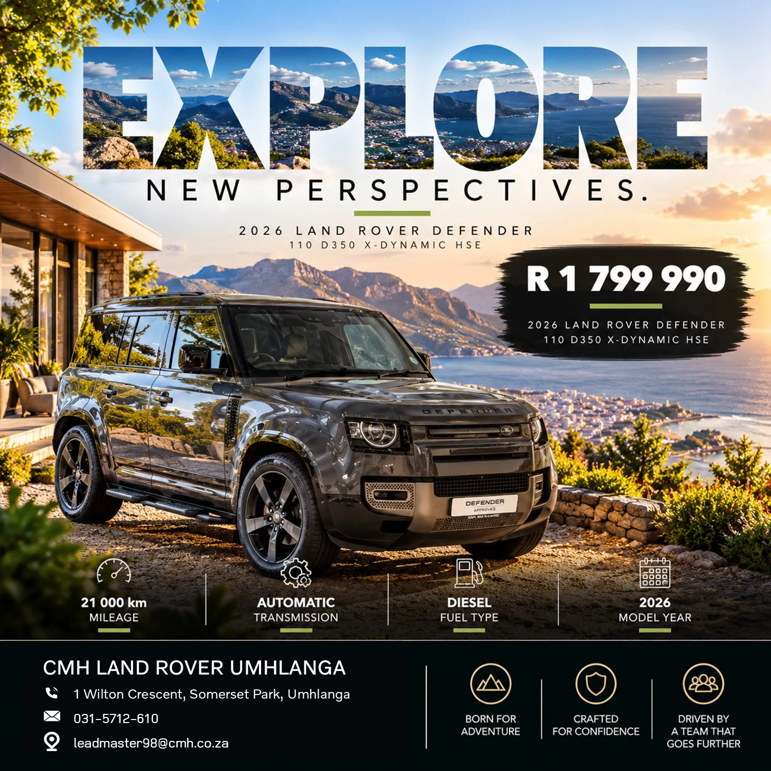 2026 Land Rover Defender 110 D350 X-Dynamic HSE
