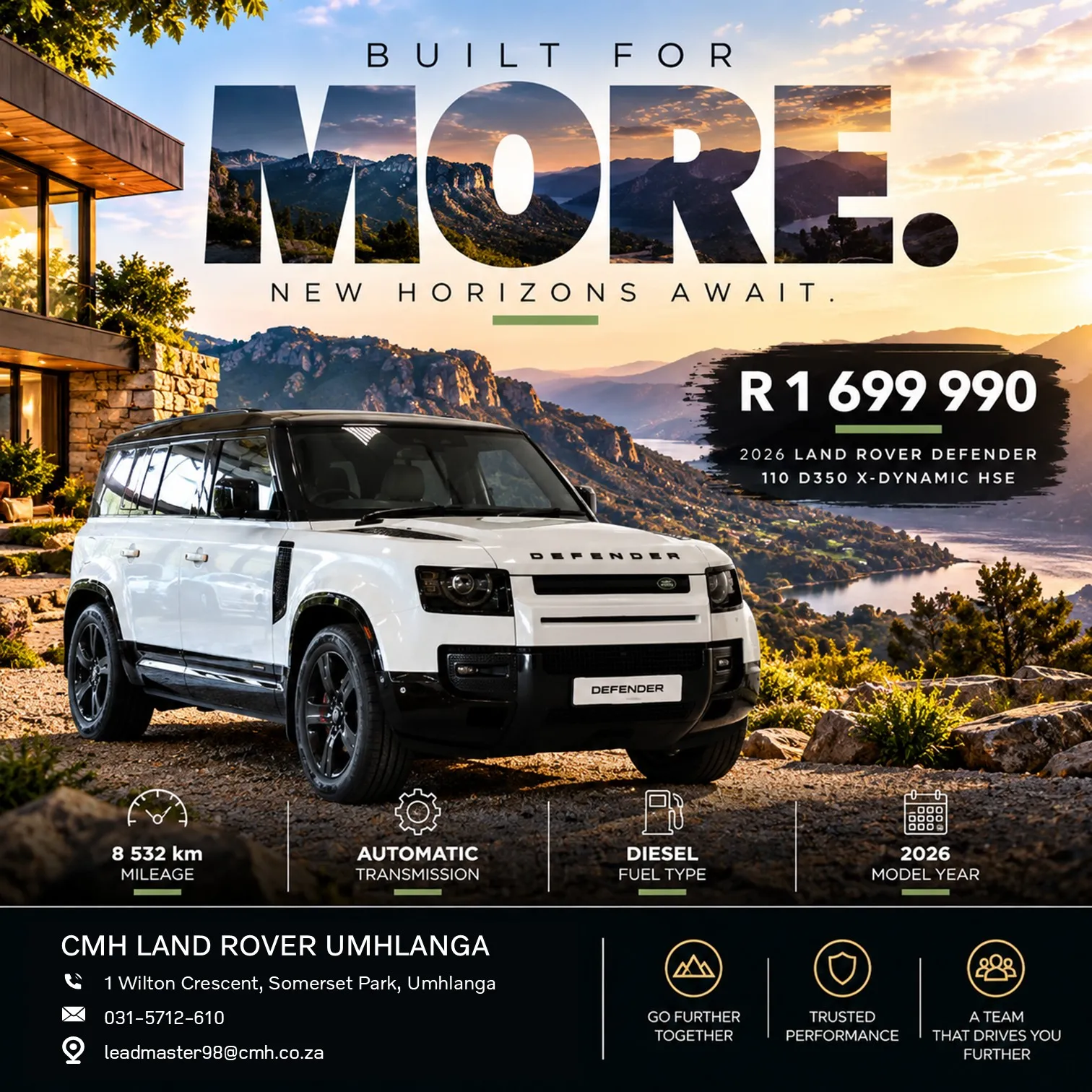 2026 Land Rover Defender 110 D350 X-Dynamic HSE