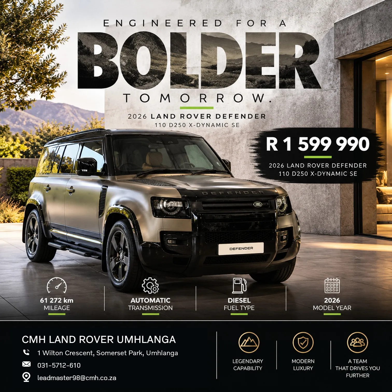 2026 Land Rover Defender 110 D250 X-Dynamic SE