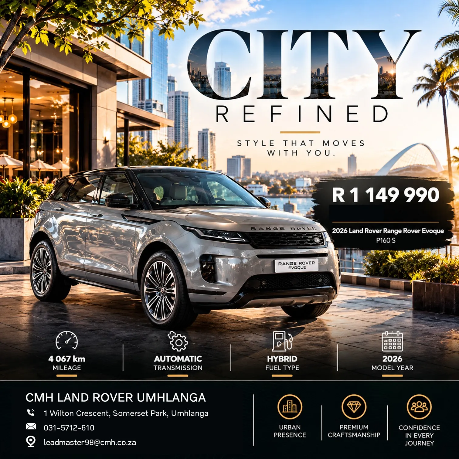 2026 Land Rover Range Rover Evoque P160 S
