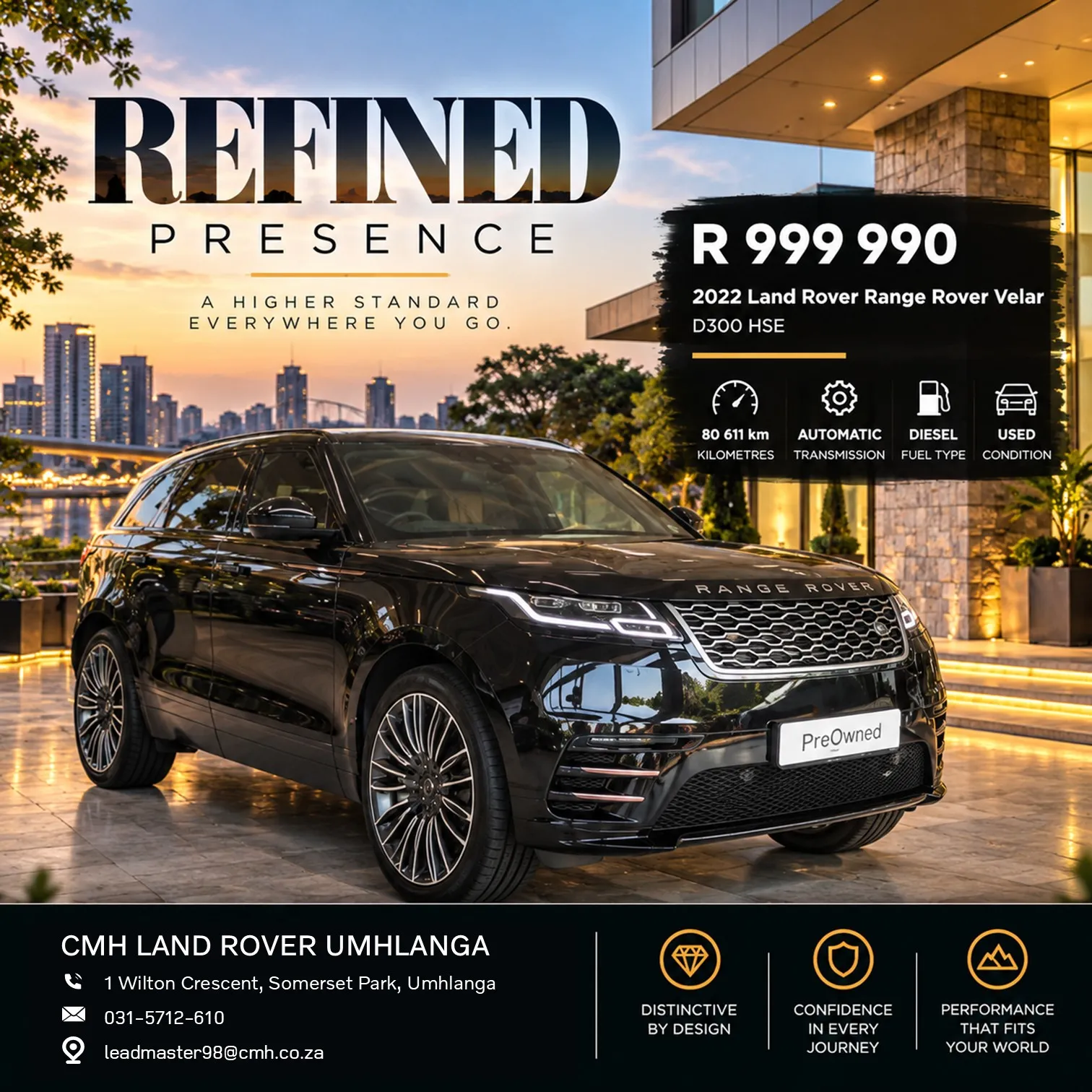 2022 Land Rover Range Rover Velar D300 HSE