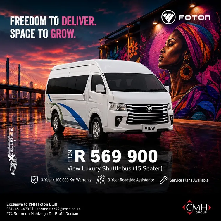 Passenger van promotional advertisement