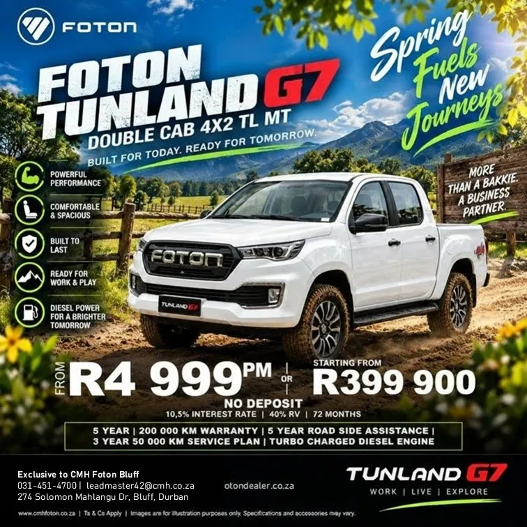 Foton Tunland G7 Double Cab 4x2 TL MT
