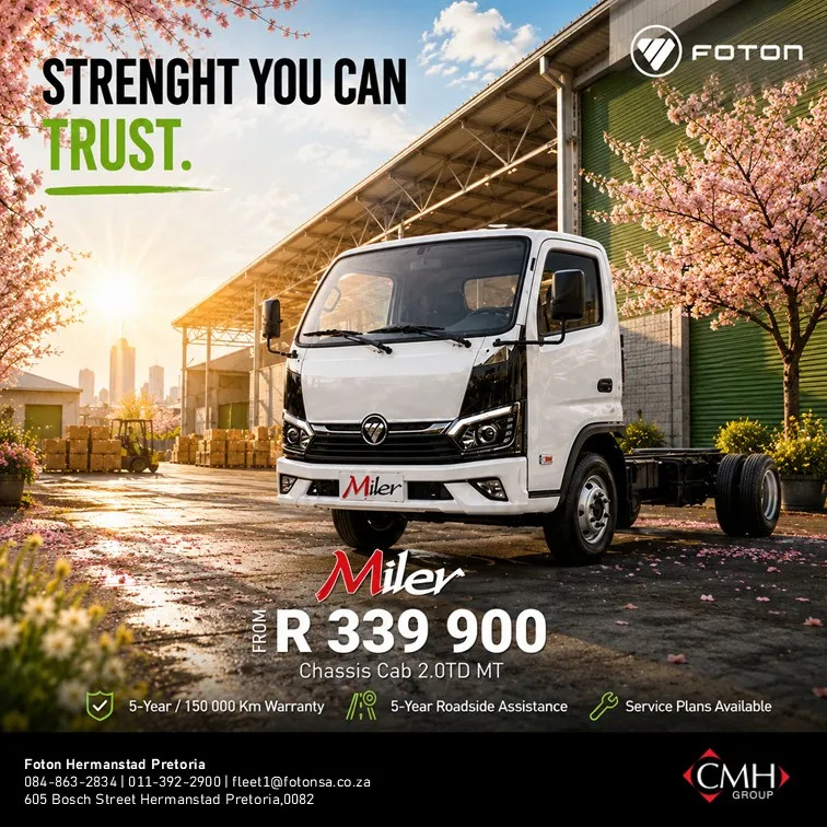 Foton Miler Chassis Cab 2.0TD MT