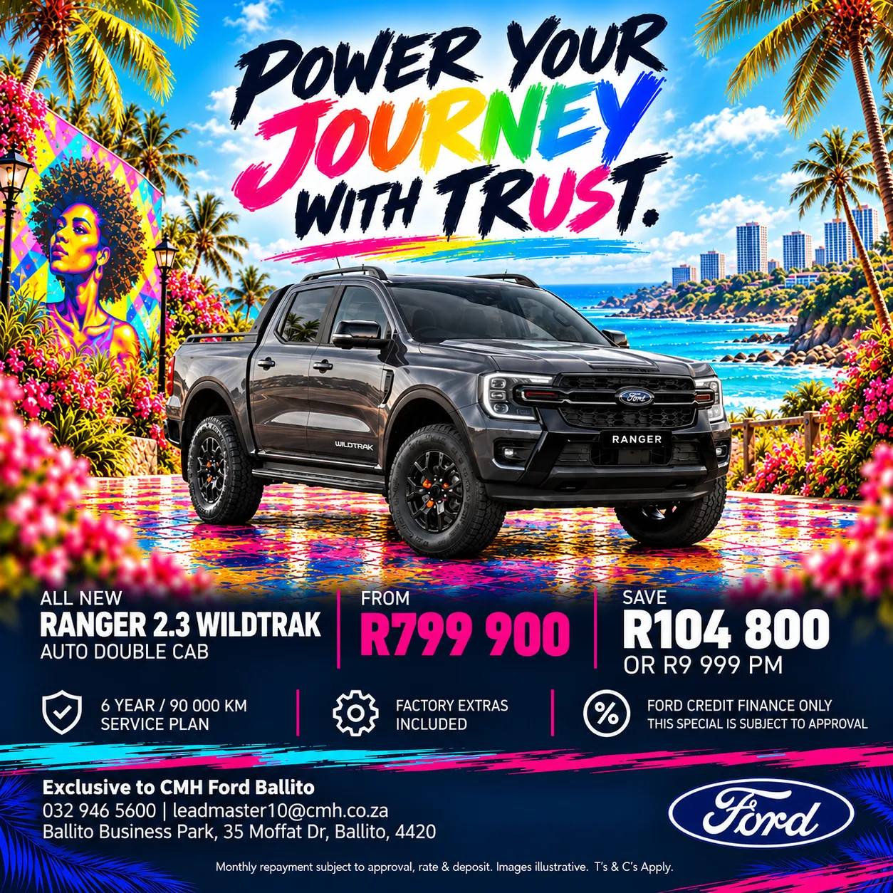 Ford Ranger 2.3 Wildtrak Auto Double Cab