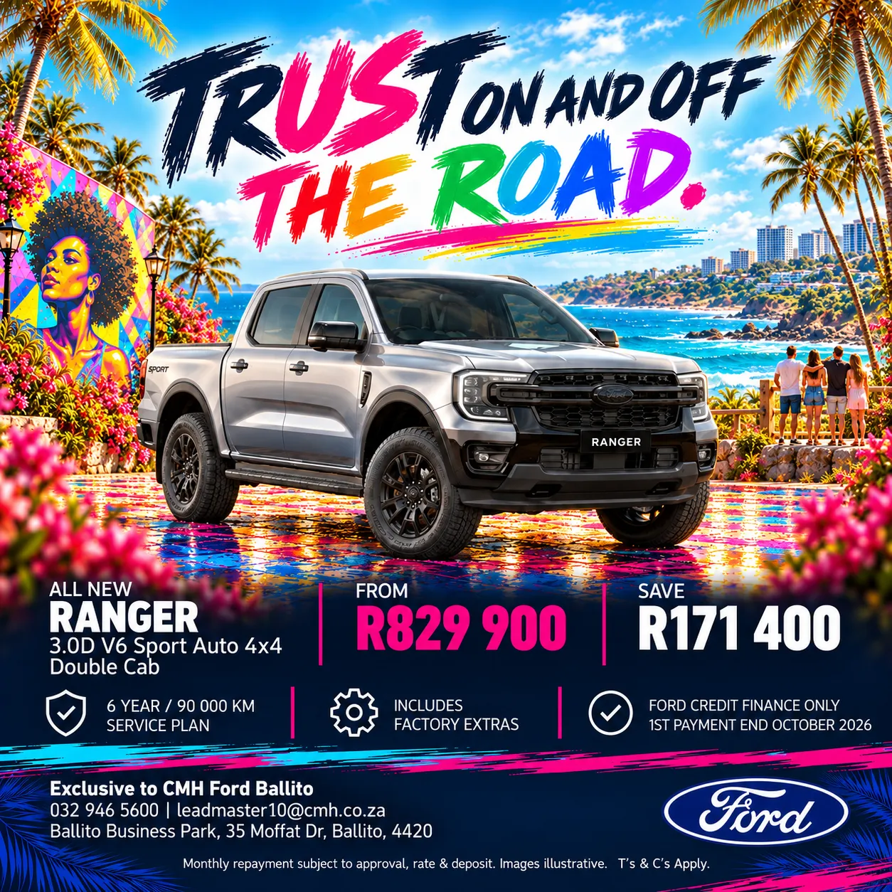 Ford Ranger 3.0D V6 Sport Auto 4x4 Double Cab